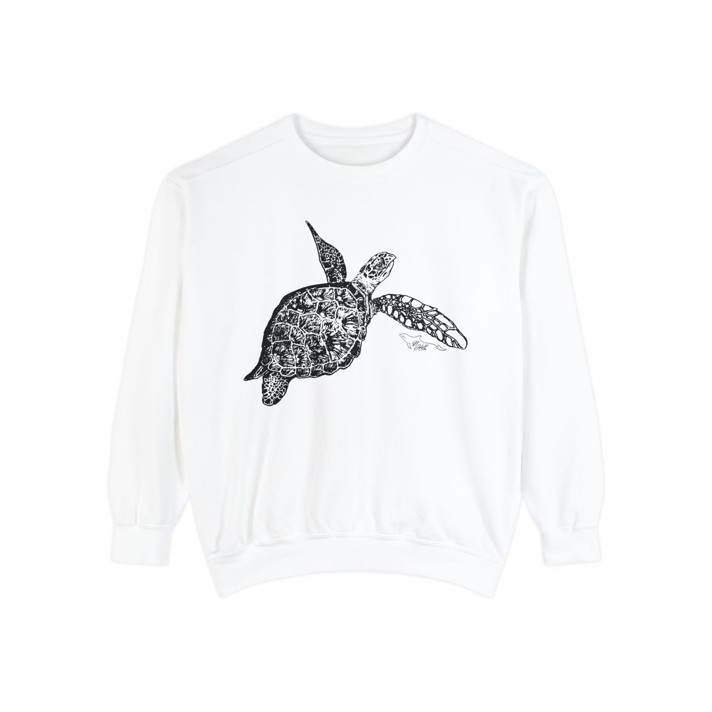 Sea Turtle Unisex Garment-Dyed Sweatshirt