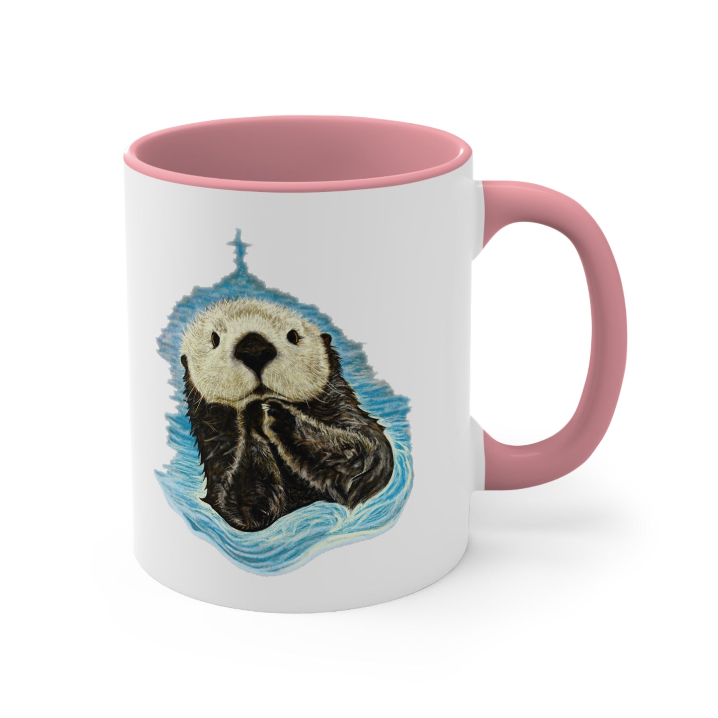 Sea Otter Accent Coffee Mug, 11oz