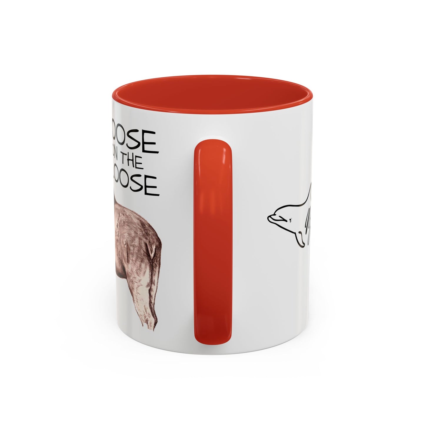 Moose On The Loose Accent Coffee Mug (11, 15oz)