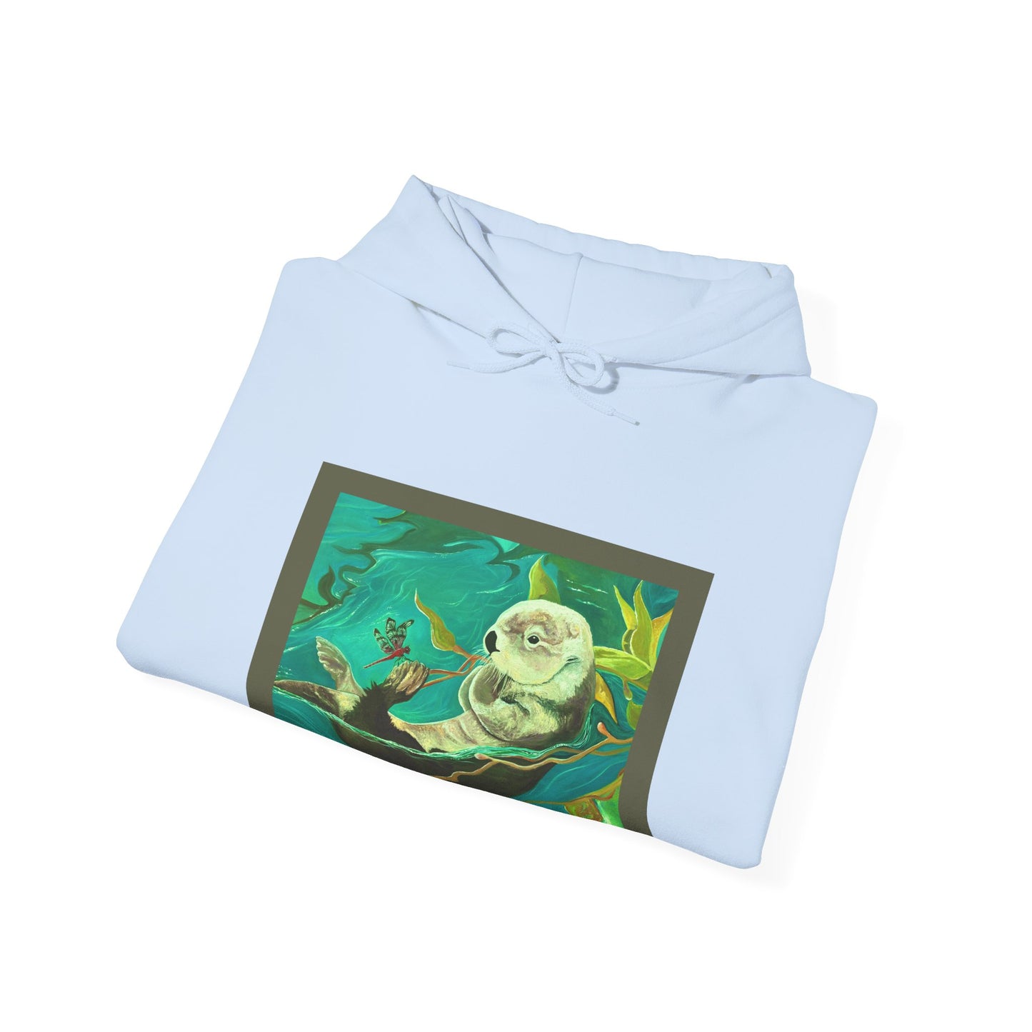 Otter and Dragonfly Unisex Heavy Blend™ Hooded Sweatshirt