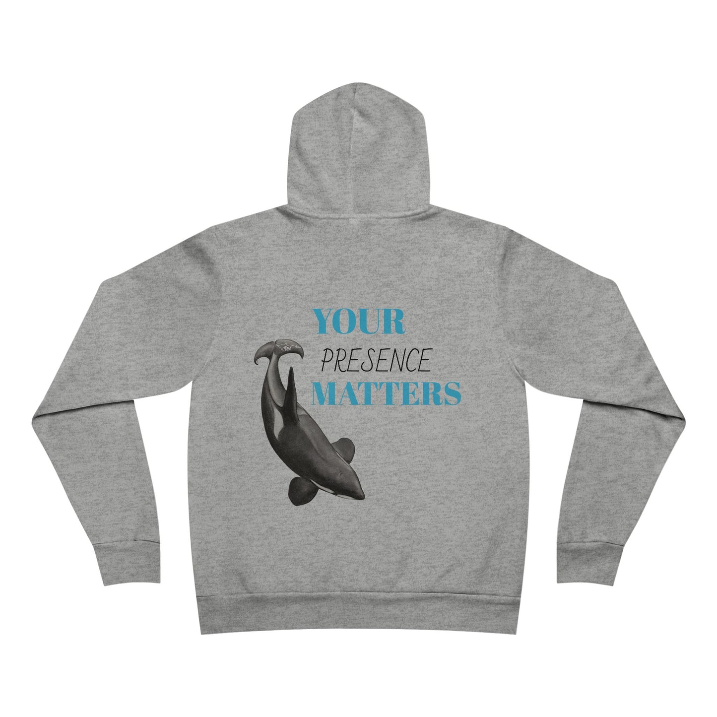 Orca Presence Unisex Sponge Fleece Pullover Hoodie