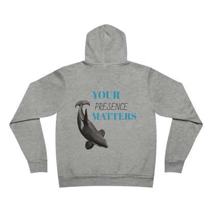 Orca Presence Unisex Sponge Fleece Pullover Hoodie