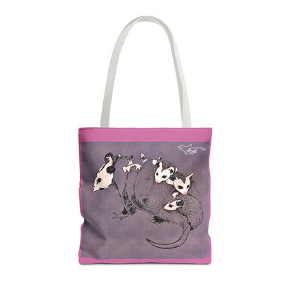 Pink Opossum Tote Bag (AOP)