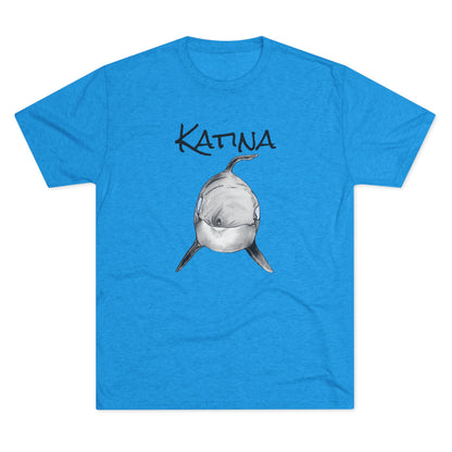 Katina Orca Whale Unisex Tri-Blend Graphic Crew Tee