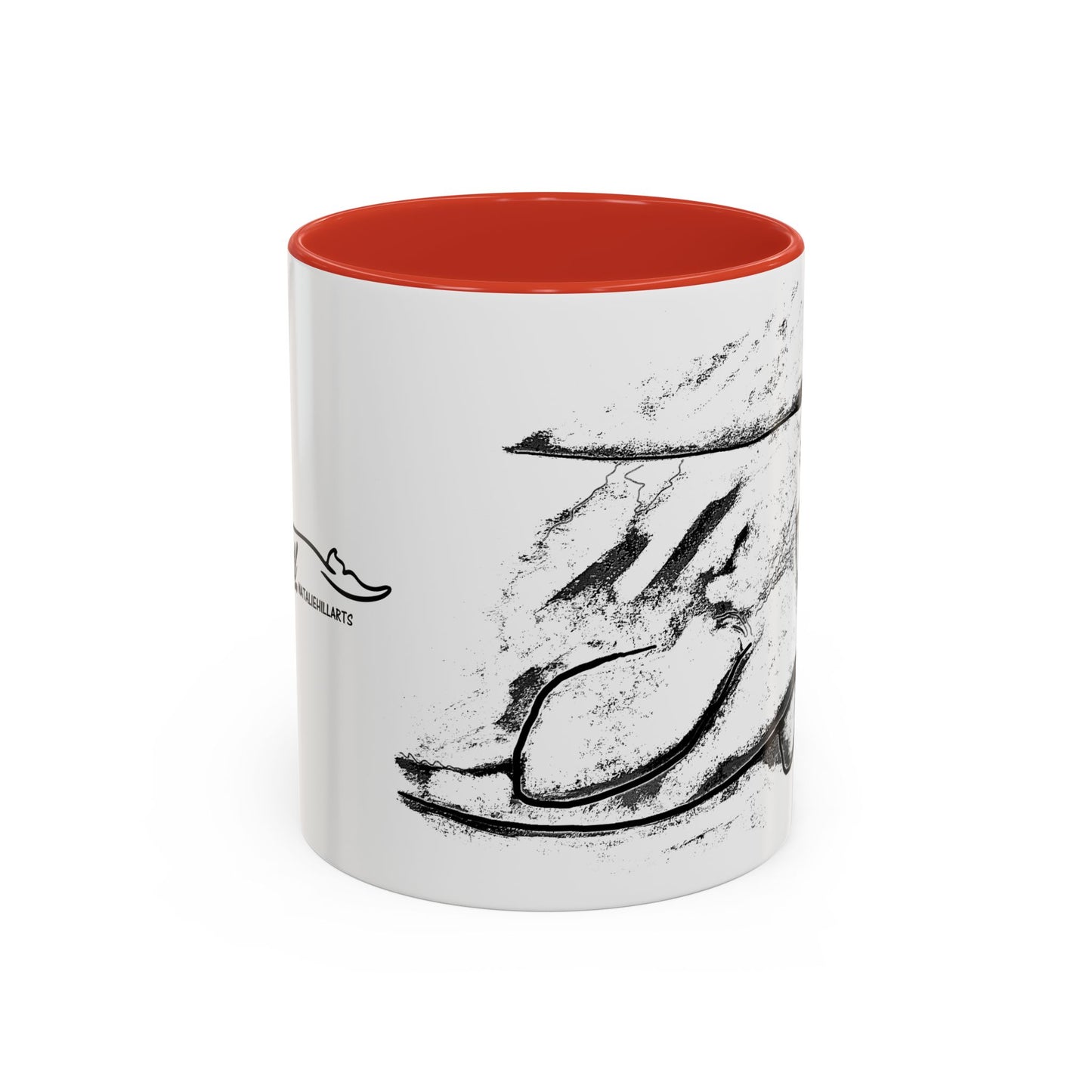 Beluga Whale Accent Coffee Mug, 11oz