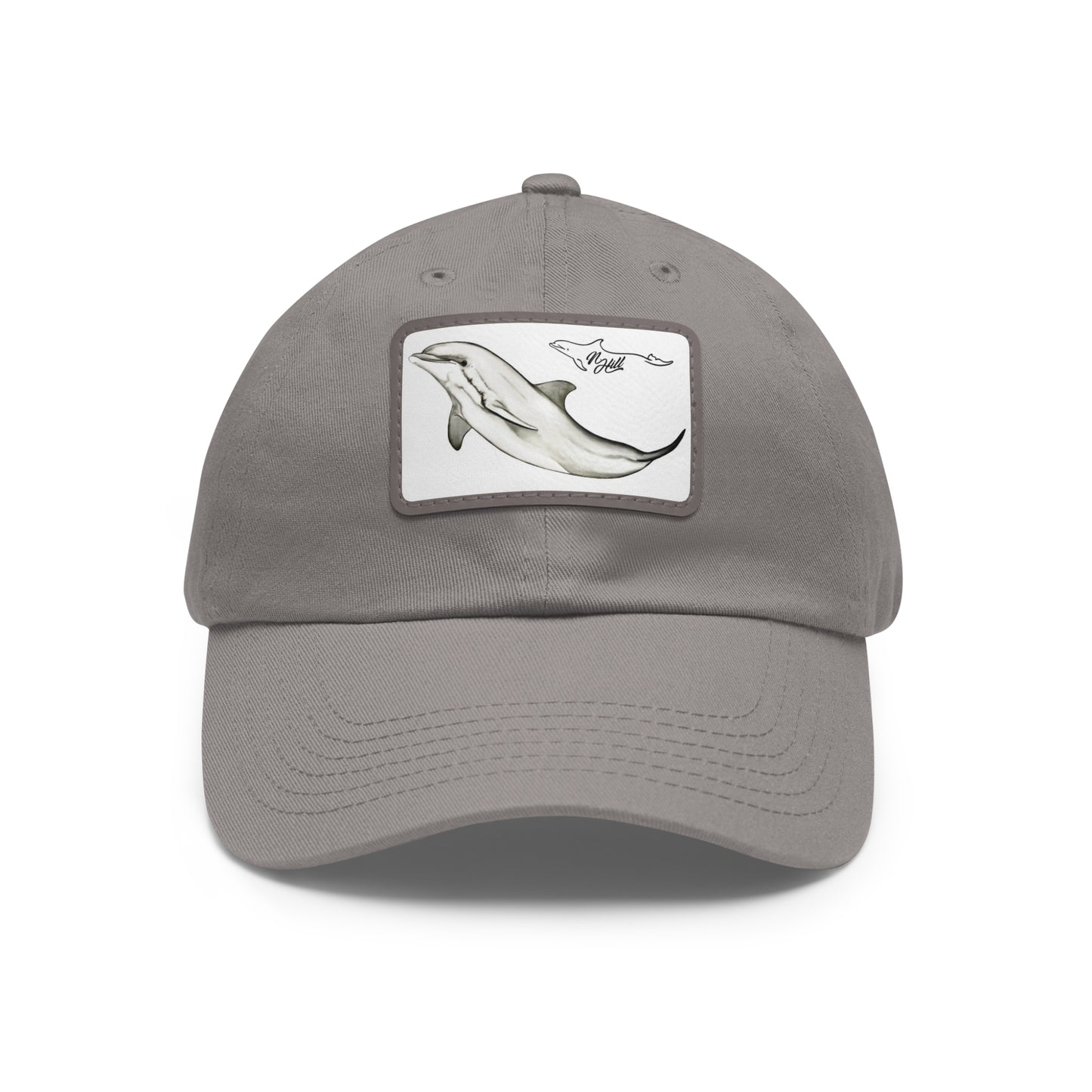 Dolphin Hat with Leather Patch (Rectangle)