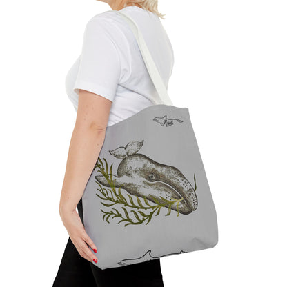 Gray Whale Tote Bag (AOP)