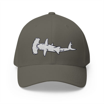 Hammerhead Shark Closed-Back Structured Cap (Embroidery)