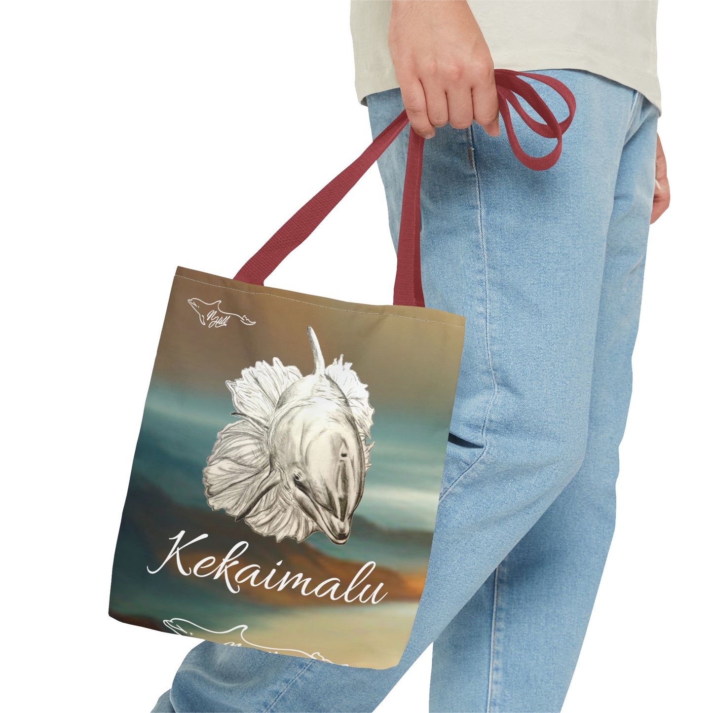 Kekaimalu Wholphin Tote Bag (AOP)