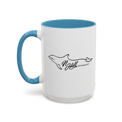 Oceanic Whitetip Shark Accent Coffee Mug, 11oz