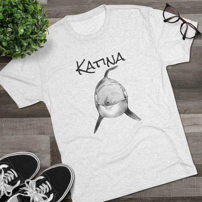 Katina Orca Whale Unisex Tri-Blend Graphic Crew Tee