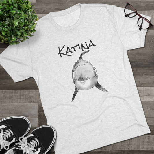 Katina Orca Whale Unisex Tri-Blend Graphic Crew Tee