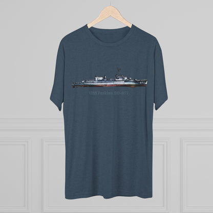 USS Perkins DD-877  Unisex Tri-Blend Crew Tee