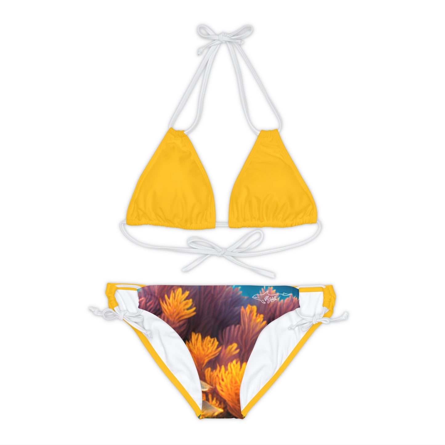 Tropical Squid Strappy Bikini Set (AOP)