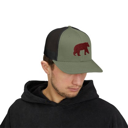 Bear Snapback Trucker Cap