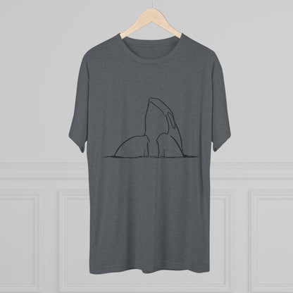 Orca Whale Unisex Tri-Blend Crew Tee