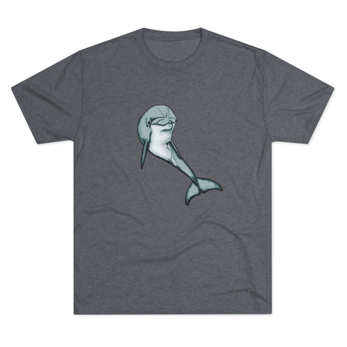 Bottlenose Dolphin Unisex Tri-Blend Crew Tee