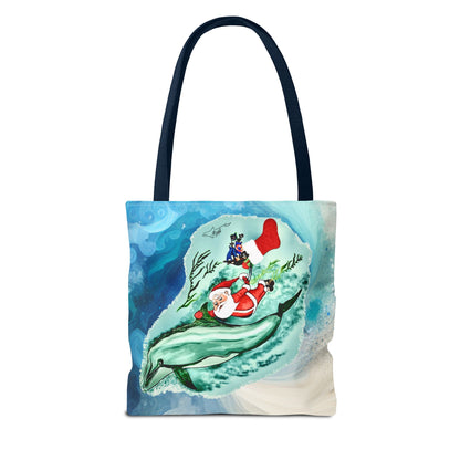 Deep Dive Delivery Santa Clause Tote Bag (AOP)