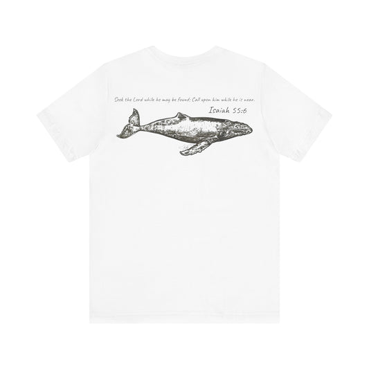 Humpback Whale/Scripture Unisex Jersey Short Sleeve Tee