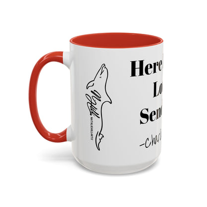 Here I Am, Lord Send Me- Charlie Kirk Accent Coffee Mug 15oz