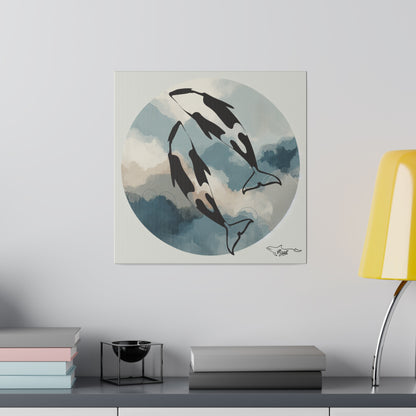 Orcas World Matte Canvas 12" x 16", Stretched, 0.75"