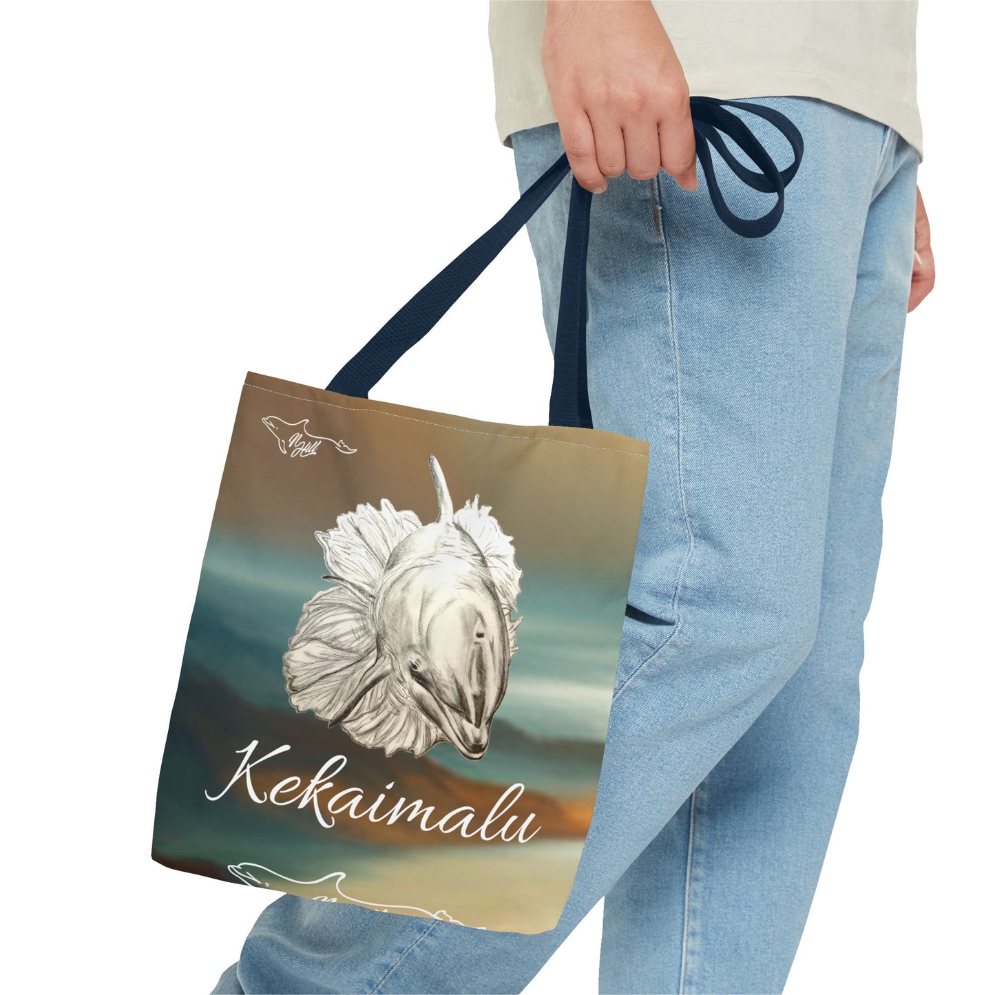 Kekaimalu Wholphin Tote Bag (AOP)