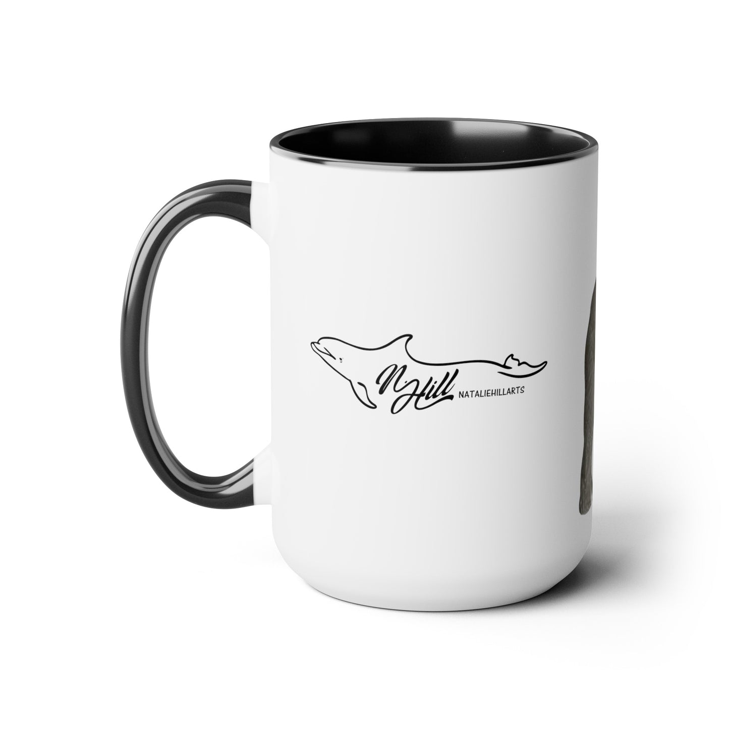 Elephant Two-Tone Coffee Mugs, 15oz