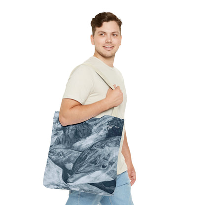 Dolphin Summit Tote Bag (AOP)