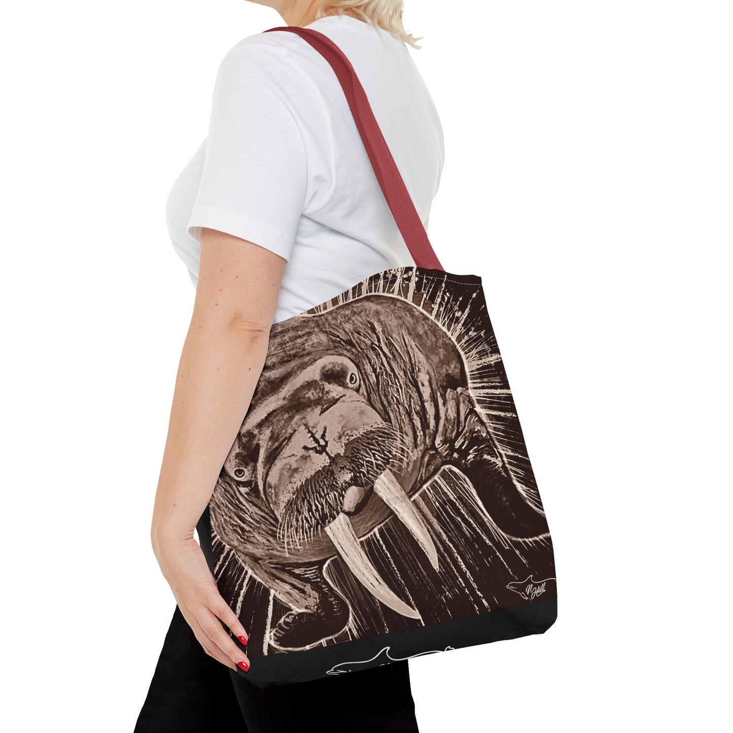 Stellar Walrus Tote Bag (AOP)