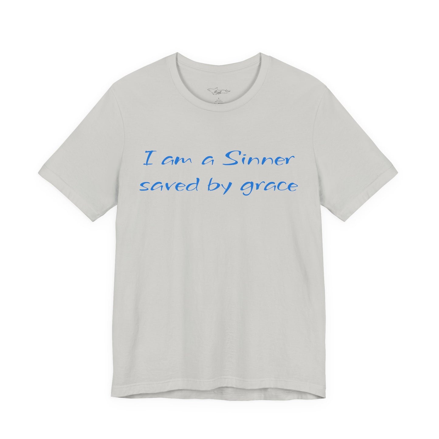 I Am A Sinner Saved By Grace Jersey Short Sleeve Tee