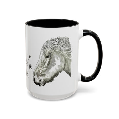 Dandelion Dreams Horse Accent Coffee Mug (11, 15oz)