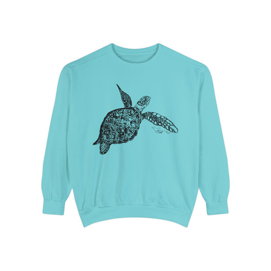 Sea Turtle Unisex Garment-Dyed Sweatshirt