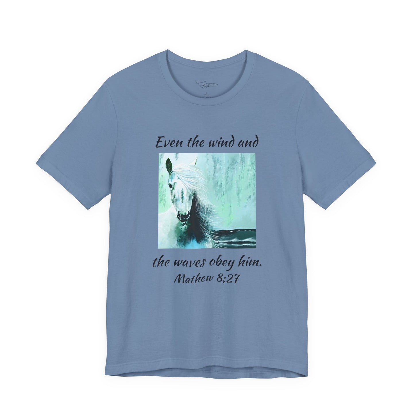 Mathew 8:27 Even The Wind  Unisex Jersey Short Sleeve Tee