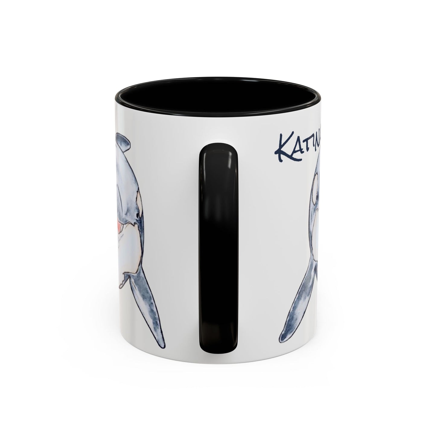 Katina Orca Whale Accent Coffee Mug (11, 15oz)