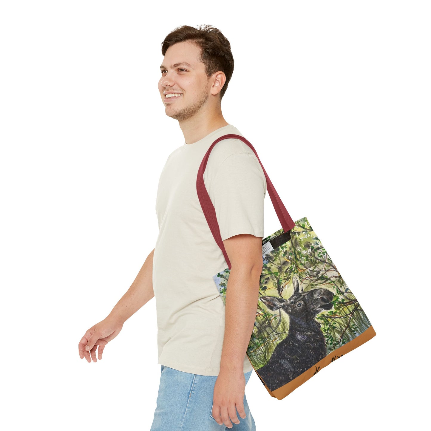 Hidden Springs Moose Tote Bag (AOP)