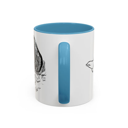 Humpback Whale Accent Coffee Mug, 11oz