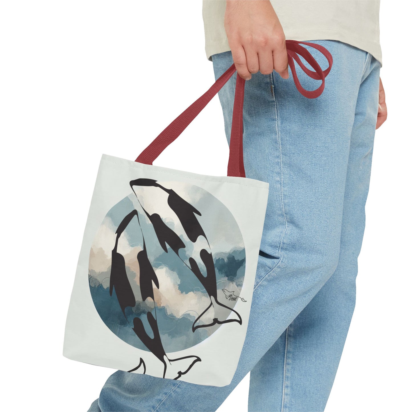 Orcas World Tote Bag (AOP)