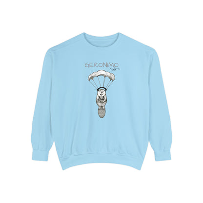 Geronimo Parachuting Beaver Unisex Garment-Dyed Sweatshirt