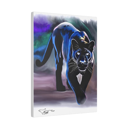 Black Panther Matte Canvas, Stretched, 0.75"