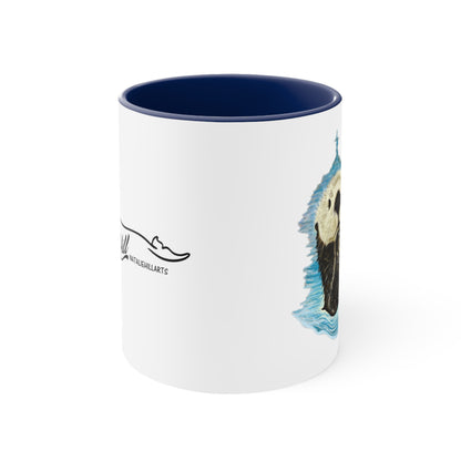 Sea Otter Accent Coffee Mug, 11oz