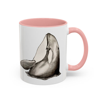 Orca Spy-Hop Accent Coffee Mug, 11oz