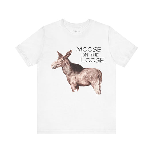 Moose On The Loose Unisex Jersey Short Sleeve Tee