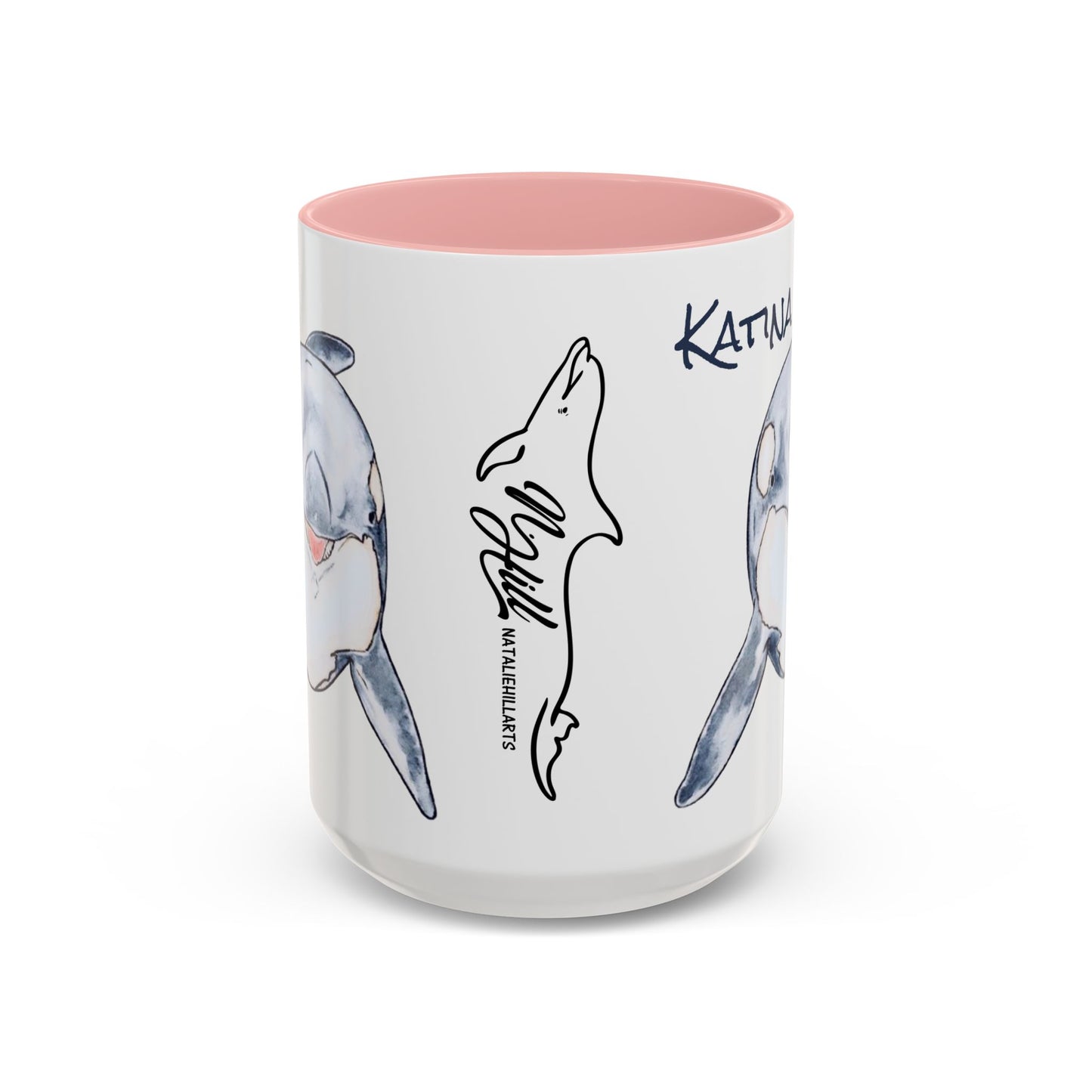 Katina Orca Whale Accent Coffee Mug (11, 15oz)