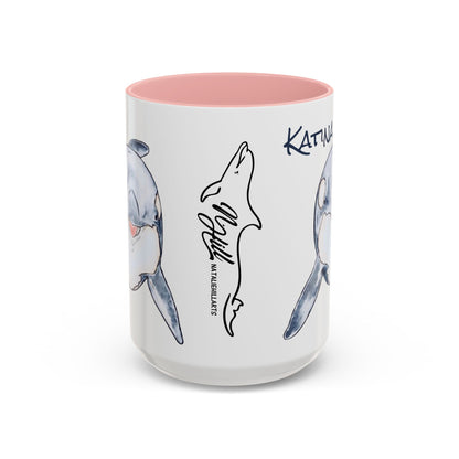 Katina Orca Whale Accent Coffee Mug (11, 15oz)
