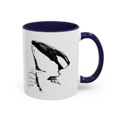 Tiki Treasure Orca Accent Coffee Mug, 11oz