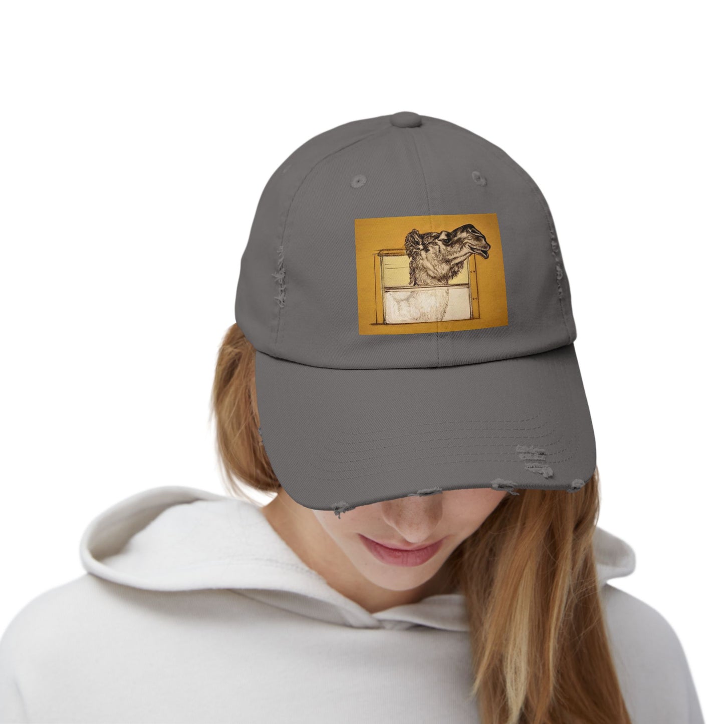 Bussin Clyde The Camel Unisex Distressed Cap