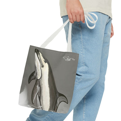 Pacific White Sided Dolphin Tote Bag (AOP)