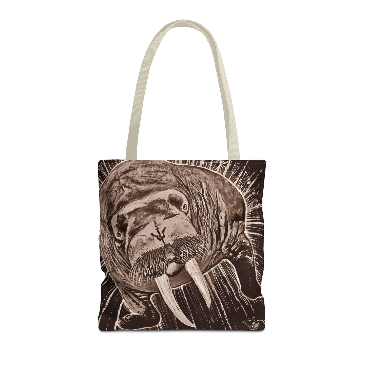 Stellar Walrus Tote Bag (AOP)