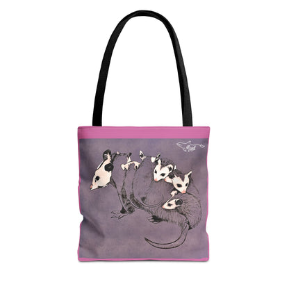 Pink Opossum Tote Bag (AOP)