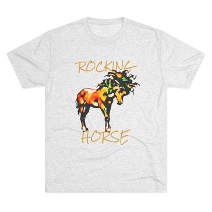 Rocking Horse Unisex Tri-Blend Crew Tee